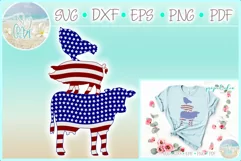 Chicken Pig Cow Trio Usa Flag Svg Dxf Eps Png Pdf Files Product Image 1