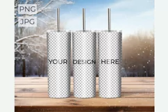 Canva Christmas tumbler mockup