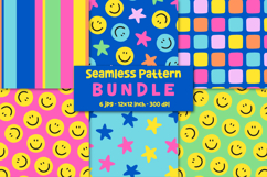 Colorful Digital Papers Smile Backgrounds Happy face Product Image 1