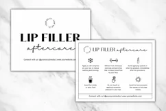 Lip Filler Aftercare Card Template - Minimalist Product Image 3