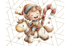 Storybook Santa &amp; Friends PNG Clipart, Christmas Png Clipart Product Image 4
