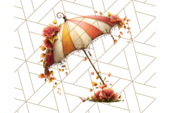 Autumn Circus Clipart Carnival Tent Fall PNG, Vintage Circus Product Image 4