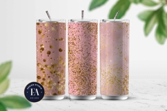 Pink Gold Shimmer Digital Paper, Glitter Texture Product Image 2