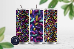 Neon Sprinkles digital paper | Colorful Rainbow Sprinkles Product Image 2