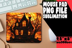 Artistic Autumn Stained Glass Mouse Pad Design Product Image 1
