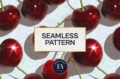 Glitter Coquette Cherry Pattern | Sparkly Glam Texture Paper Product Image 3