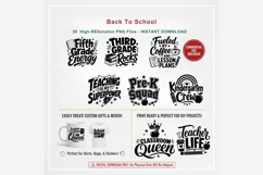 Back To School PNG Bundle | Teacher Grade Level School Quote Product Image 9