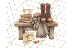 Cozy Fall Clipart PNG Autumn Cozy Elements Product Image 4