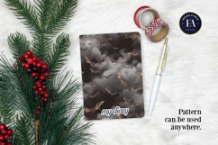 Bats Night Sky Pattern, Dark Gothic Bat Seamless Paper Product Image 4