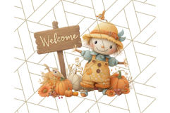 Creepy Carnival Halloween Clipart PNG with Hayride Art Product Image 4