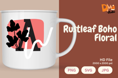 Rustleaf Boho Floral Monogram Product Image 1