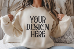 Sand Gildan 18000 Sweatshirt Mockups ,18000 Mockups Product Image 1