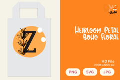 Heirloom Petal Boho Floral Monogram Product Image 1