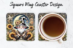 Halloween Gnome Mug coaster | Coaster | Sublimation Design Product Image 1