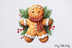 Christmas Gingerbread Clipart PNG Product Image 1