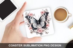 4Th Of July Butterfly - Coaster Sublimation Design Product Image 1
