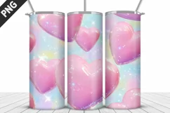 Valentines Love Skinny Tumbler PNG Wrap| Valentines Tumbler Product Image 5