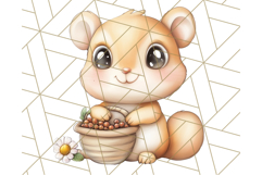 Woodland Nursery Baby Animals And Fantasy Forest PNG Clipart Product Image 4