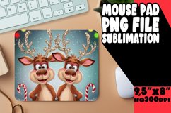 Bright MOUSE PAD Sublimation Style, Christmas Santa Product Image 1