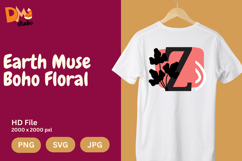 Earth Muse Boho Floral Monogram Product Image 1