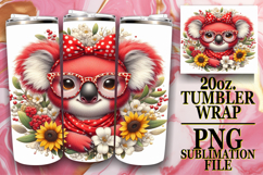 Sweet adventures 20oz tumbler wrap, Cute Animals Product Image 1