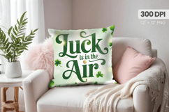 Luck Is in the Air Pillow PNG Sublimation Design Product Image 1