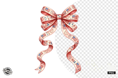 Patriotic American Bows PNG - 4th Of July Clipart Product Image 1