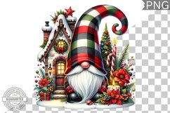 Christmas Gnome Sublimation - Clipart PNG Design Product Image 1