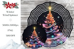Holographic Christmas Tree Wind Spinner, Christmas Tree PNG Product Image 1