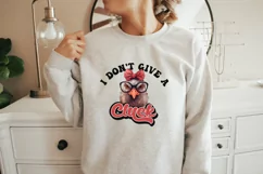 Funny Farm Animals | I don't give a Cluck Sublimation | Hen Product Image 2