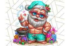 Summer Christmas Clipart PNG, Tropical Holiday Art Clip Art Product Image 4
