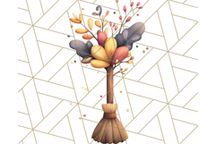 Cottagecore Halloween Clipart Cozy PNG, Autumn Fall Png Product Image 4