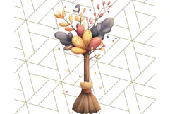 Cottagecore Halloween Clipart Cozy PNG, Autumn Fall Png Product Image 4