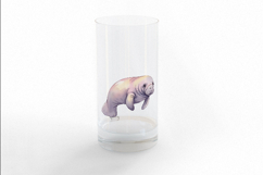 Cute Manatee Sea Cow Marine Mammal Ocean PNG Summer Dugong Product Image 3