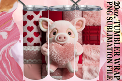 Enchanted reflections 20oz tumbler wrap, Valenines Animals Product Image 1