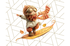 Autumn Circus Performers Clipart Vintage Characters PNG Product Image 4