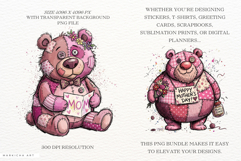 Mothers Day Teddy Bear Clipart Product Image 2