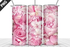 Flowers Tumbler Wrap | Sublimation Design | Tumbler PNG Product Image 1