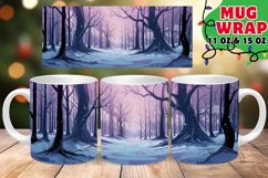 XMAS SNOWY SERENITY Sublimation 11oz 15oz Product Image 1