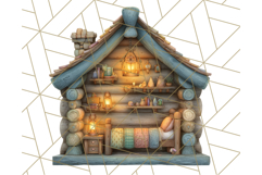 Cozy Cabin Critters Clipart PNG, Fall Animal Png Product Image 4