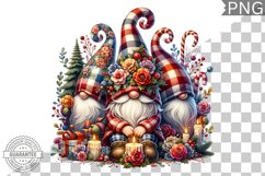 Christmas Gnome Sublimation - Clipart PNG Design Product Image 1