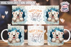 Christmas Mug Wrap Sublimation Funny Quote 3D Wall Animal Product Image 1