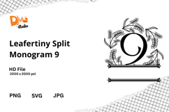 Leafertiny Split Monogram Product Image 1