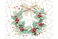 Christmas Clipart, Crafter’s Christmas Paper and Fabric Art Product Image 4