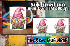 Lively afternoons 11oz 15oz sublimation wrap, Easter Gnomes Product Image 1