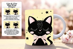 Playful Kitten Mug Wrap for 11oz/15oz PNG Product Image 1