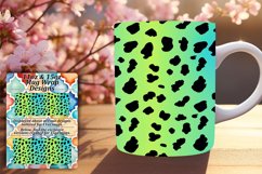 Fashionable Leopard Glitter Mug Wrap 11oz/15oz Patterns Product Image 1