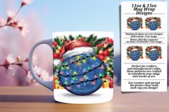 Elegant 15oz Mug Wrap Png Artwork , Holiday Product Image 1