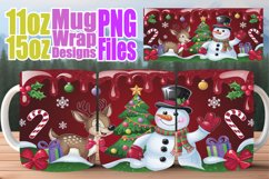 Lively spirit 11oz 15oz mug wrap, Santa Product Image 1