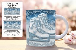 Creative 11oz Mug Wrap Png Artwork , 3D Xmas Product Image 1